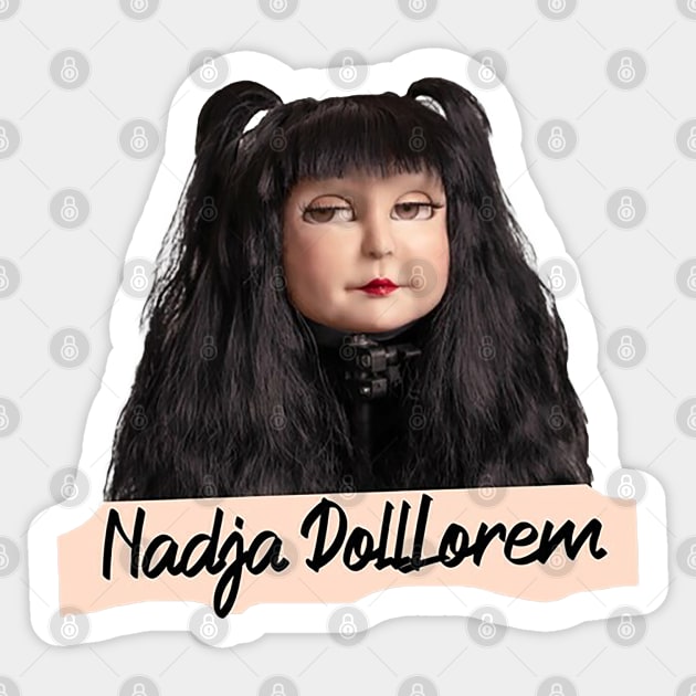 Nadja Doll Steel Sticker by umarerikstore